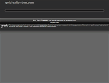 Tablet Screenshot of goldleaflondon.com